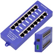 Extralink 8 Port | Gigabit PoE Injector | 8x 1000Mb/s RJ45, Mode B