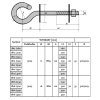 (image for) Extralink | Hook | for hanging brackets 12/200mm