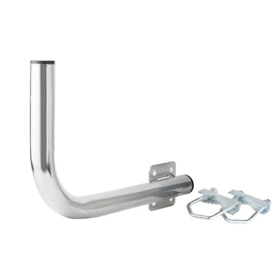 (image for) Extralink B300 | Left balcony handle | with u-bolts M8, steel, galvanized - Click Image to Close