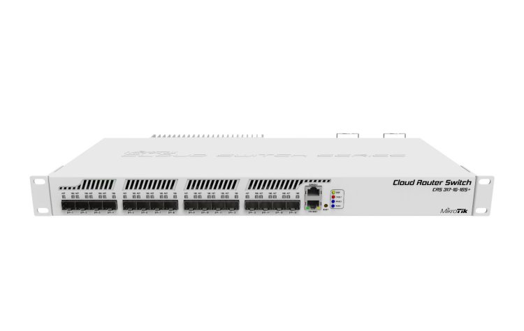 (image for) MikroTik CRS317-1G-16S+RM | Switch | 1x RJ45 1000Mb/s, 16x SFP+