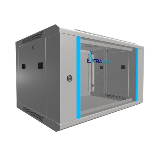 (image for) Extralink 6U 600x450 Gray | Rackmount cabinet | wall mounted - Click Image to Close