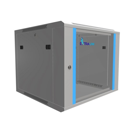 (image for) Extralink 9U 600x600 Gray | Rackmount cabinet | wall mounted