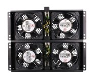 Extralink | 4 Way fan unit | for standing cabinets, 2m cable with EU plug