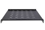 (kuva varten) Extralink 1U 600mm Black | Fixed shelf | 19", 602 x 472mm, for 800mm depth cabinets