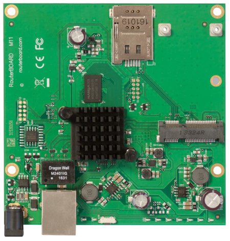 (kuva varten) MikroTik RBM11G | Router | 1x RJ45 1000Mb/s, 1x miniPCI-e, 1x SIM