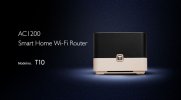 (kuva varten) Totolink T10 | WiFi Router | AC1200, Dual Band, MU-MIMO, 3x RJ45 1000Mb/s, 1x USB