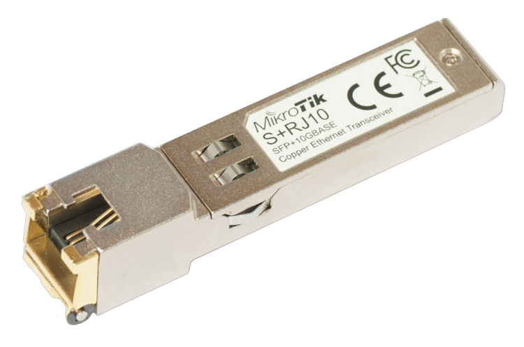 (image for) MikroTik S+RJ10 | SFP+ Module | 10Gb/s, RJ45