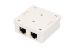 (kuva varten) Extralink | Wall mount outlet | 2x RJ45 KAT5E STP