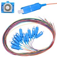 Extralink SC/UPC | Pigtail set | Single mode, 900um, G.652D, 1,5m, 12 pcs, 12 colours