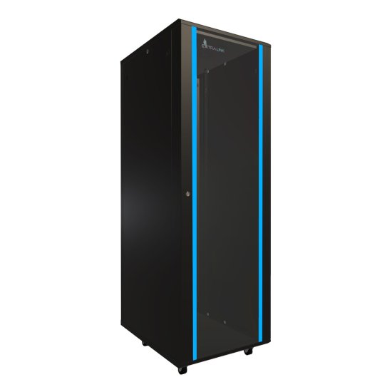 (kuva varten) Extralink 37U 600x800 Black | Rackmount cabinet | standing - Sulje napsauttamalla kuva