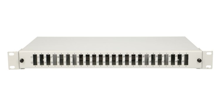 (image for) Extralink 48 Core | Patch panel | 24 SC Duplex, 48 core, gray - Click Image to Close