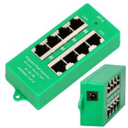 Extralink 4 Portowy | Gigabit PoE Injector | Active, 4 ports Gigabit 802.3at/af, Mode A