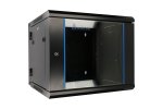 (image for) Extralink 12U 600x600 AZH Black | Rackmount cabinet | wall mounted, swing type