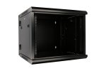 (image for) Extralink 12U 600x600 AZH Black | Rackmount cabinet | wall mounted, swing type