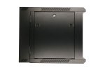 (kuva varten) Extralink 12U 600x600 AZH Black | Rackmount cabinet | wall mounted, swing type