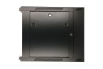 (kuva varten) Extralink 12U 600x600 AZH Black | Rackmount cabinet | wall mounted, swing type