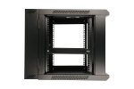 (image for) Extralink 6U 600x600 AZH Black | Rackmount cabinet | wall mounted, swing type