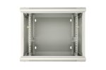 (kuva varten) Extralink 9U 600x600 AZH Gray | Rackmount cabinet | wall mounted, swing type