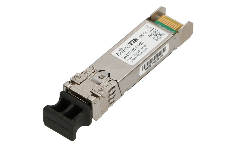 (kuva varten) MikroTik S+C57DLC10D | SFP+ Module | CWDM, 10Gb/s, 1570nm, 2x LC, 10km, DDM, Single mode - Sulje napsauttamalla kuva