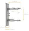 (kuva varten) Mimosa N5-45X2 | Sector antenna | 19dBi, 45st, 4,9-6,4 GHz, 2x N-female