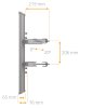 (image for) Mimosa N5-45X4 | Sector antenna | 22dBi, 45st, 4,9-6,4 GHz, Beamforming, 4x N-female