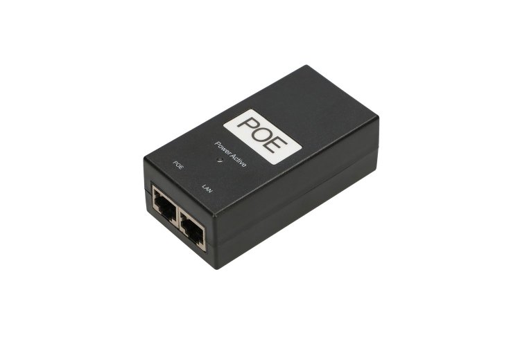 (kuva varten) Extralink POE-48-24W-G | PoE Power supply | 48V, 0.5A, 24W, Gigabit, AC cable included - Sulje napsauttamalla kuva