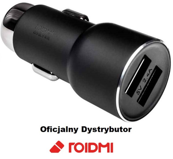 (kuva varten) Roidmi 3S | Car charger with FM tuner | Bluetooth, Black - Sulje napsauttamalla kuva