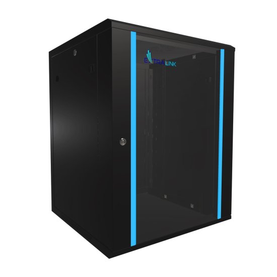 (image for) Extralink 15U 600x600 Black | Rackmount cabinet | wall mounted - Click Image to Close