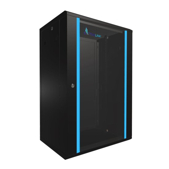 (image for) Extralink 18U 600x450 Black | Rackmount cabinet | wall mounted - Click Image to Close