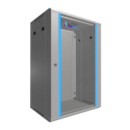 (image for) Extralink 18U 600x450 Gray | Rackmount cabinet | wall mounted