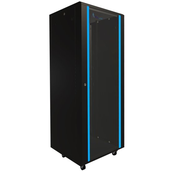 (kuva varten) Extralink 37U 600x600 Black | Rackmount cabinet | standing - Sulje napsauttamalla kuva