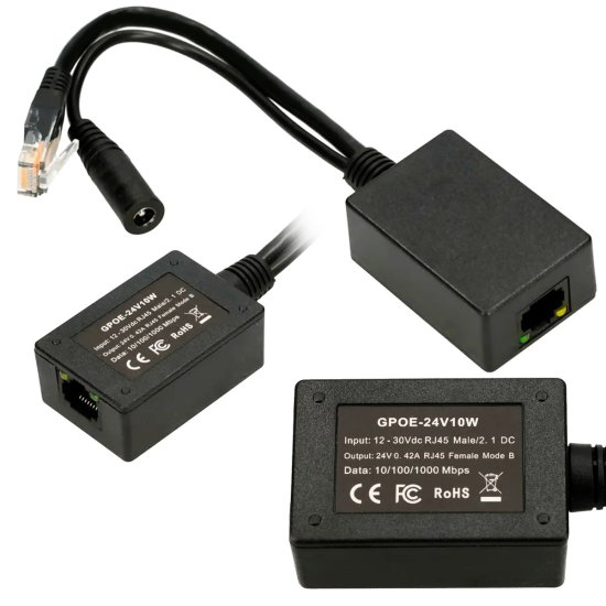 (image for) Extralink 1 Port | PoE Inverter | Input 1x 1000Mb/s RJ45/Jack 10-24V, Output 24V - Click Image to Close