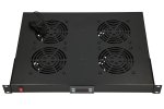 (kuva varten) Extralink | Fan panel | 19", 4 fans, for rack cabinets, with thermostat