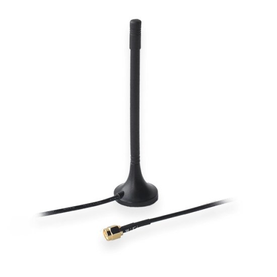 (kuva varten) Teltonika 003R-00230 | WiFi Antenna | Magnetic, 2dBi, 1,5m cable, RP-SMA - Sulje napsauttamalla kuva