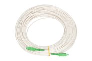 Extralink SC/APC-SC/APC | Patchcord | LSZH, Single mode, Simplex, G.657A1, 3mm, 30m, white