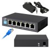 Extralink EUROS V2 | PoE Switch | 4x 100Mb/s PoE/PoE+, 2x RJ45 Uplink 100Mb/s, 60W Extralink EUROS V2 | PoE Switch | 4x 100Mb/s PoE/PoE+, 2x RJ45 Uplink 100Mb/s, 60W