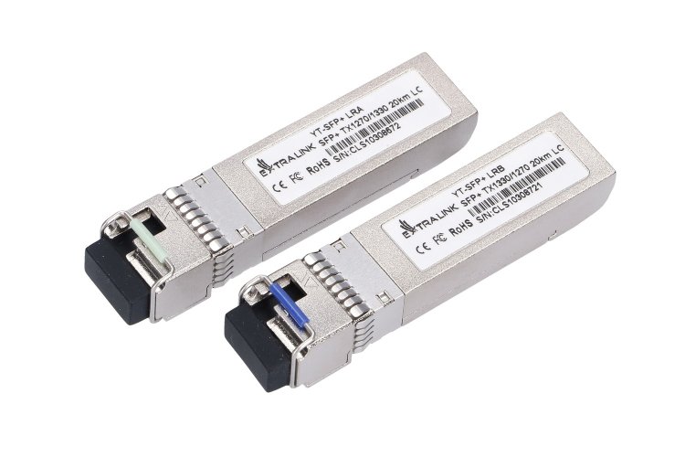 (image for) Extralink SFP+ 10G | SFP+ WDM Module | 10Gbps 1270/1330nm, single mode, 20km, LC, DOM, pair, dedicated for HP/ARUBA - Click Image to Close