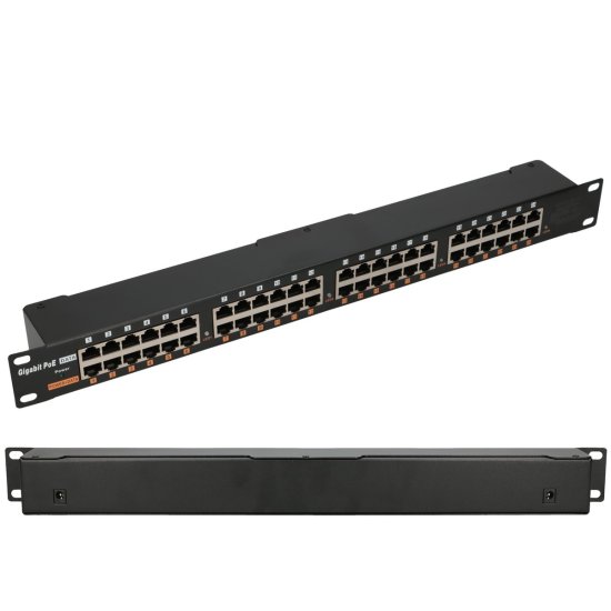 (kuva varten) Extralink 24 Port | Gigabit PoE Injector | 24x 1000Mb/s RJ45, Rackmount - Sulje napsauttamalla kuva