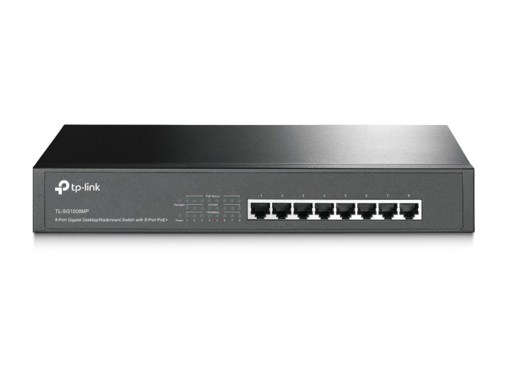 (kuva varten) TP-Link TL-SG1008MP | Switch | 8x RJ45 1000Mb/s, 8x PoE+, 126W, Desktop/Rack - Sulje napsauttamalla kuva