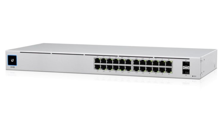 (kuva varten) Ubiquiti USW-24-POE | Switch | UniFi, 24x RJ45 1000Mb/s, 16x PoE+, 2x SFP - Sulje napsauttamalla kuva