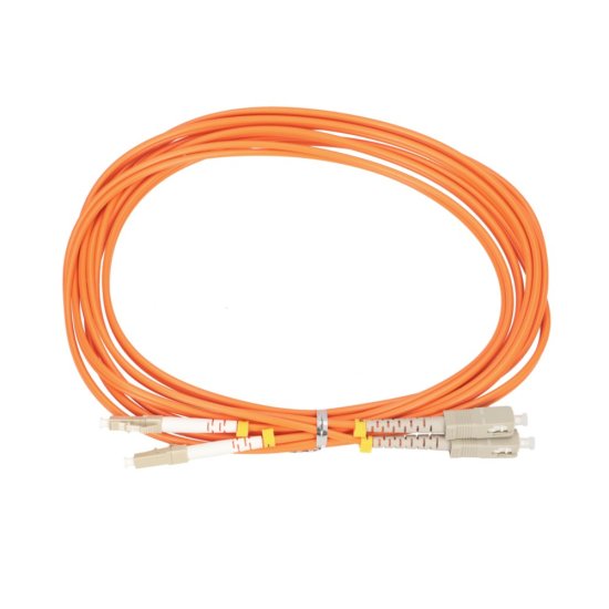 (kuva varten) Extralink LC/UPC-SC/UPC | Patchcord | Multi Mode, OM2, Duplex, 3mm, 5m - Sulje napsauttamalla kuva