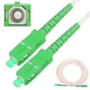 Extralink SC/APC-SC/APC | Patchcord | LSOH, Single mode, Simplex, G.657A2, 3mm, 10m, white