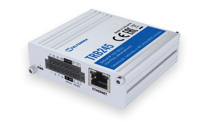 (kuva varten) Teltonika TRB245 | LTE Cat 4 Gateway, | RS232/RS485, GPS - Sulje napsauttamalla kuva