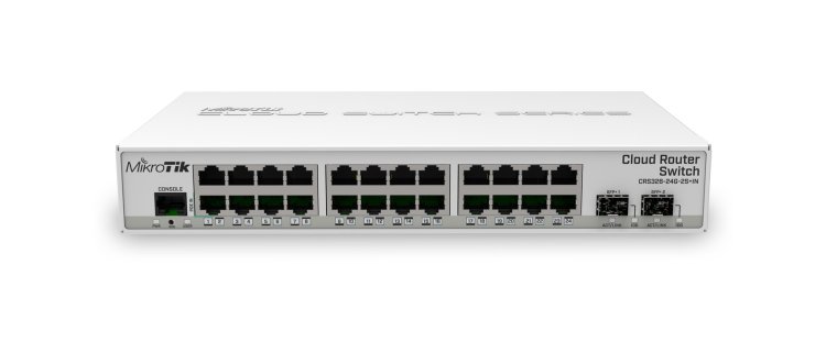 (kuva varten) MikroTik CRS326-24G-2S+IN | Switch | 24x RJ45 1000Mb/s, 2x SFP+ - Sulje napsauttamalla kuva