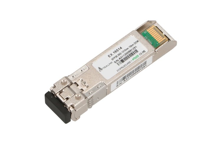 (kuva varten) Extralink SFP28 25G | SFP28 Module | 25Gbps, LC/UPC Duplex, 1310nm, 10km, single mode, DOM - Sulje napsauttamalla kuva