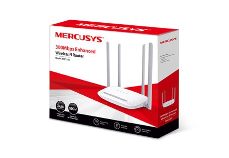 (kuva varten) Mercusys MW325R | WiFi Router | 2,4GHz, 5x RJ45 100Mb/s