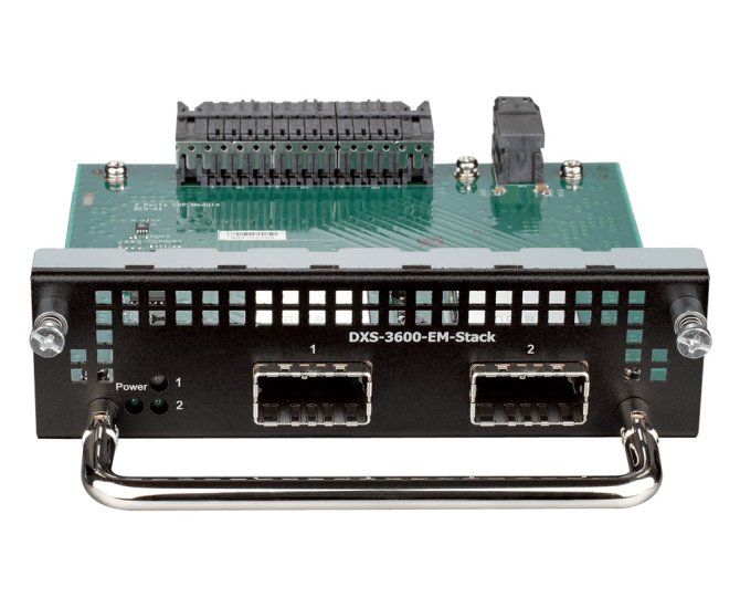 (kuva varten) D-LINK DXS-3600-EM-STACK | Stacking module | 2 ports, 120Gbps, dedicated for DXS-3600-32S