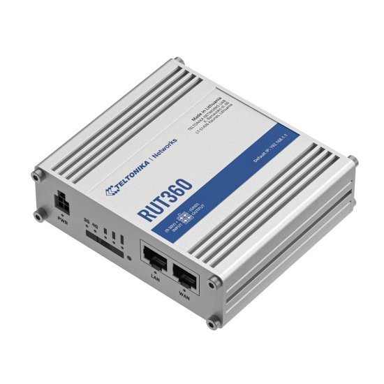 (kuva varten) Teltonika RUT360 | Industrial LTE Router | Cat.6, 1x LAN, 1x WAN 100Mb/s, WiFi 2,4GHz, RUT360 000000 - Sulje napsauttamalla kuva