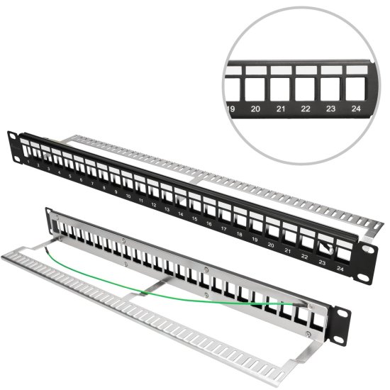 (image for) Extralink 24 Port STP | Patchpanel | Modular - Click Image to Close