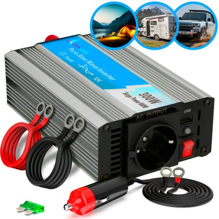 (kuva varten) Extralink OPIP-300W | Voltage converter | 12V, 300W pure sine